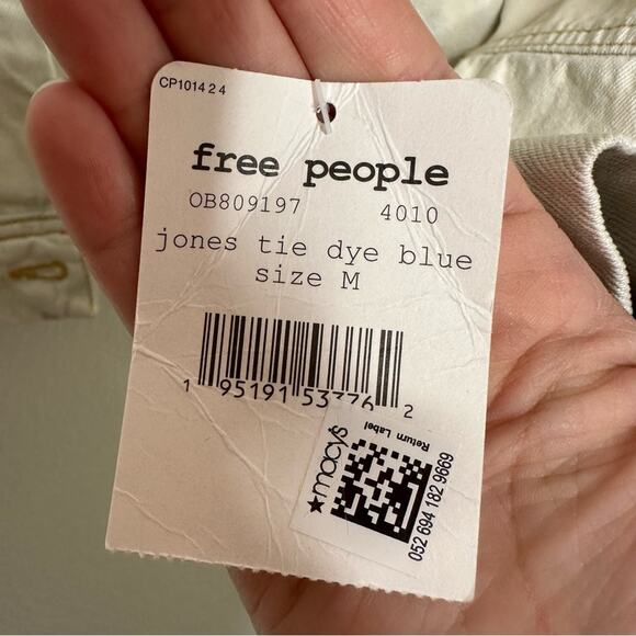 NWT Free People Jones Tie Dye Jean Jacket Medium - Picture 3 of 6